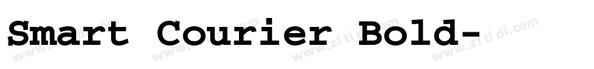 Smart Courier Bold字体转换